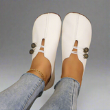 Lindora – Zeitlose Slip-On Sandalen – Weiß