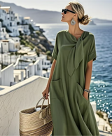 Felecia - Stilvolles Kleid – Armeegrün