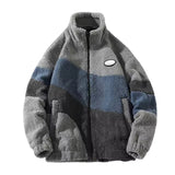 Herren Klassische Fleecejacke | Stehkragen – Grau