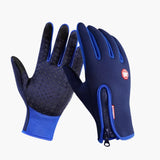Winddichte Thermo handschuhe für Unisex – Blau