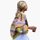 Offener Cardigan für Damen – Grün
