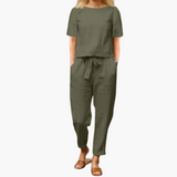 Luftiges Sommer Set für Frauen – bequem und stylish – Grün