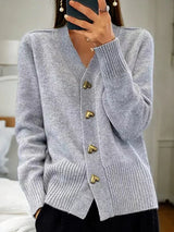 Indine - Strickjacke für Frauen – Grau