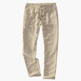Herren Sommerhose mit elastischem Bund und Kordelzug – Khaki