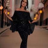 Afrodite - Erstklassiges Abendkleid – Schwarz