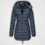 Wintermantel für damen – abigail – Blau