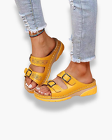 Damen Bequeme Sandalen | Trendige Sommerschuhe – Gelb