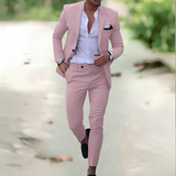 Riven - Schickes Zweiteiliges Hosen-Ensemble – Rosa