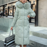 Daunenjacke Damen Lang Mit Kapuze | Gefüttert Und Elegant – Hellgrün