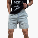 Badeshorts - Herren Sommer-Shorts mit Kordelzug Design – Grau