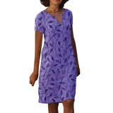 Kendal - Midi-Kleid mit V-Ausschnitt für Damen – Lila