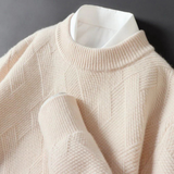 Pavel – luxuriöser, weicher herrenpullover – Beige