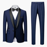 Hochzeitsgast-Anzug - eleganter Stil für Herren zum Tragen – Marineblau