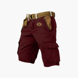 Danny | 6-Taschen Cargo Shorts – Burgunderrot