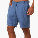 Leichte Sommer-Shorts mit Kordelzug - für Herren im Urlaubsstil – Blau