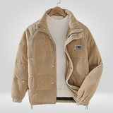 Herren Winterjacke | Strukturierte Form mit klarer Linienführung – Khaki