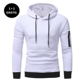 ASTHON  – Herbst-KapuzenHoodie für Männer – Weiß