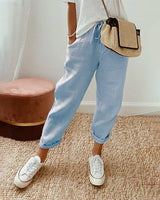 Vesara – Hochwertige Leinenhose – Blau