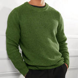 Bastian | Stylischer Pullover mit Rundhalsausschnitt für Herren – Grün
