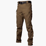 Herren Cargohose mit Stretchbund und Cargo-Taschen für Sommer – Braun