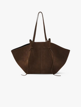 Wildleder-Tote – Braun