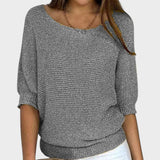 Liraya – Lockeres Stricktop – Grau