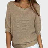 Liraya – Lockeres Stricktop – Braun