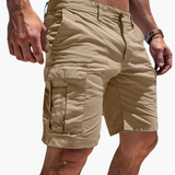 Herren Cargo-Shorts in Kniehöhe mit mehreren Taschen für den Sommer – Khaki
