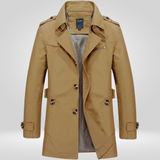 Herren Trenchcoat | Klassische Länge mit strukturierter Schnittführung – Khaki