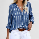 Beverly | Alltags-Streifenhemd – Blau
