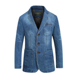 Peter – stylischer jeansblazer – Hellblau