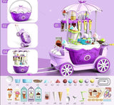 Deluxe Dessertwagen Spielzeug für Kinder – Set mit 69 Teilen für fantasievolles Spielen und imaginative Abenteuer – Lilla (inkl. vogn)