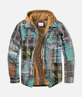 Pladex™ - Patchwork-Karojacke – Mintgrün