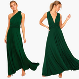 Abendkleid mit V-Ausschnitt - Damen Stil für Gala-Nächte – Grün