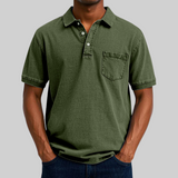 Thomas | stilvolles Poloshirt – Olivgrün