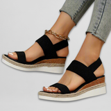 Yara | Komfort-Sandalen – Schwarz
