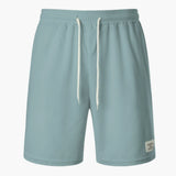 Herren Shorts aus Cord mit elastischem Bund für den Sommer – Hellblau