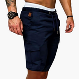 Cargoshorts mit Taschen für Herren - Freizeit Sommerstyle – Blau