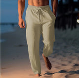 Matthew - stylische leinenhose für herren – Khaki