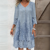 Ondessa – Elegantes Spitzen Kleid – Blau