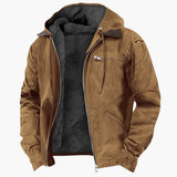 Wetterfeste Outdoorjacke für Herren – Braun