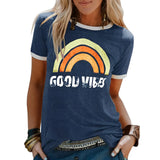 Richell – Bedrucktes T-Shirt – Dunkelblau