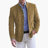 Knopfverschluss Jacke für Herren – Khaki