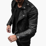 Strukturiertes Freizeitjacke für Herren – Schwarz