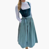 Dirndl kleid mit Schnürung für Damen - Oktoberfest 2025 – Marineblau