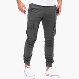 Bequeme Cargohose mit Seitentaschen - Herren Freizeithose – Grau
