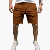 Herren Shorts knielang mit Kordelzug für den Sommer – Braun