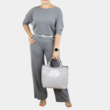 Elvy™ - Elegantes und Vielseitiges Dreiteiliges Damenset – Hellgrau