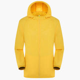 Trenchcoat mit Kapuze für Unisex – Gelb