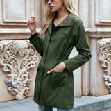 GALE - Wasserdichter Parka für Frauen – Dunkelgrün